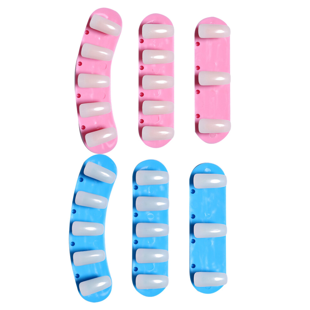 Villcase 2Pcs Nail Practice Stand With Acrylic Base And 20Pcs Stickers