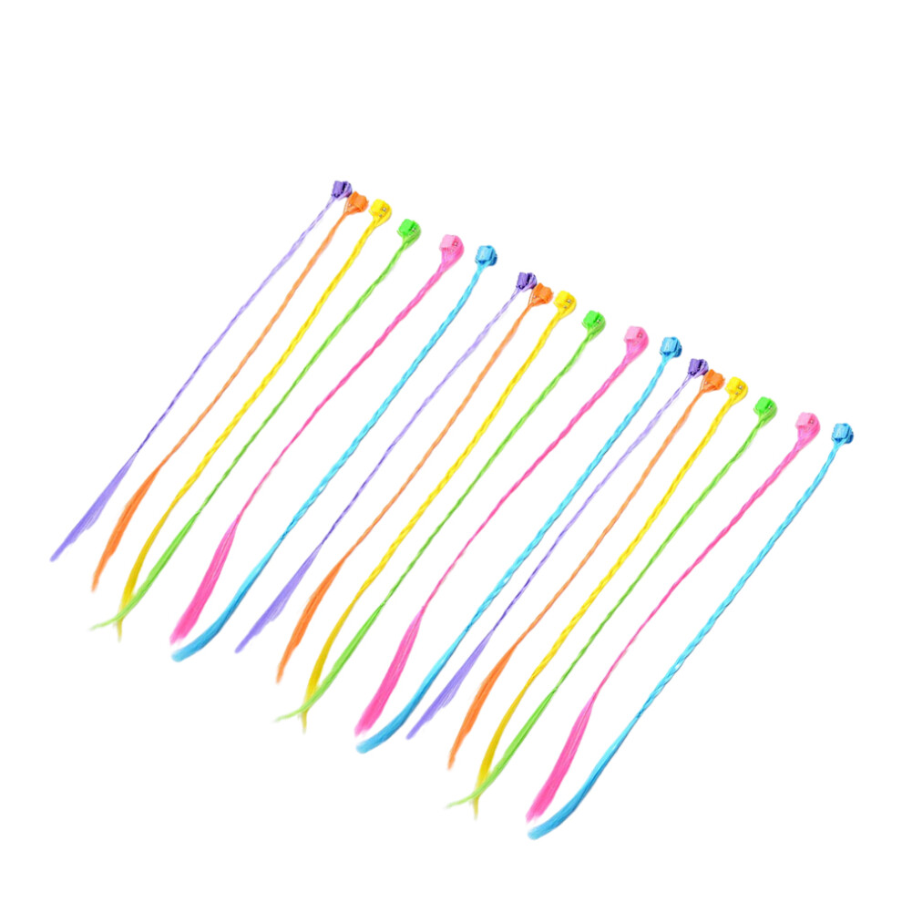 Villcase Unisex 36Pcs Kids Hair Claws Wig Braid Headwear Girls Grips Colorful Jaw Clip