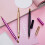 2Pcs Retractable Double-Headed Lip Brush For Makeup (Black) 2