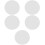5Pcs Acrylic Mirror Board Round Reflection Jewelry Background Props 9