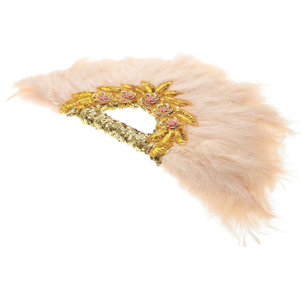 2Pcs Hand Held Plume Fan For Women Wedding Costume Bride-image-OPC-PKXKQR7-NEW