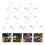 60Pcs PVC Fish Tank Nets Assorted Colors Dense Fine Mesh for Aquarium 11