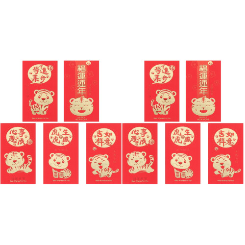 60 Pcs Chinese Style Red Envelopes Red Packets New Year Supplies 1