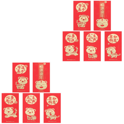 60 Pcs Chinese Style Red Envelopes Red Packets New Year Supplies 2