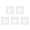 5Pcs Portable Photography Backdrop Compact White Screen For Indoor Outdoor 9