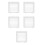 5Pcs Portable Photography Backdrop Compact White Screen For Indoor Outdoor 7