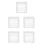 5Pcs Portable Photography Backdrop Compact White Screen For Indoor Outdoor 5