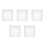 5Pcs Portable Photography Backdrop Compact White Screen For Indoor Outdoor 6