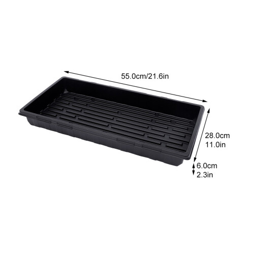 10Pcs Plastic Plant Trays Without Holes For Germination 1