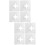 8 Pcs Stainless Steel Door Lock Reinforcement Plate 7
