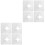 8 Pcs Stainless Steel Door Lock Reinforcement Plate 3