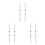 6 Pcs Professional Nail Art Liner Brushes Double Ended For Thin Lines 7