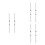 6 Pcs Professional Nail Art Liner Brushes Double Ended For Thin Lines 10
