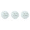 3pcs White Polished Glass Stone for Fish Tank Decor 4