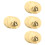 4 Pairs Professional Copper Finger Cymbals Percussion Dancing Props 6