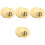 4 Pairs Professional Copper Finger Cymbals Percussion Dancing Props 3