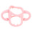 3Pcs Silicone Baby Bottle Handle Grip Pink Feeding Cover 1