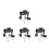 4 Sets Outdoor Monocular 80X100 For Bird Watching High Magnification 6