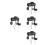 4 Sets Outdoor Monocular 80X100 For Bird Watching High Magnification 4