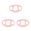 3Pcs Silicone Baby Bottle Handle Grip Pink Feeding Cover 8