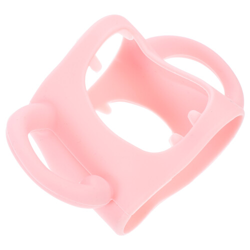 3Pcs Silicone Baby Bottle Handle Grip Pink Feeding Cover 1