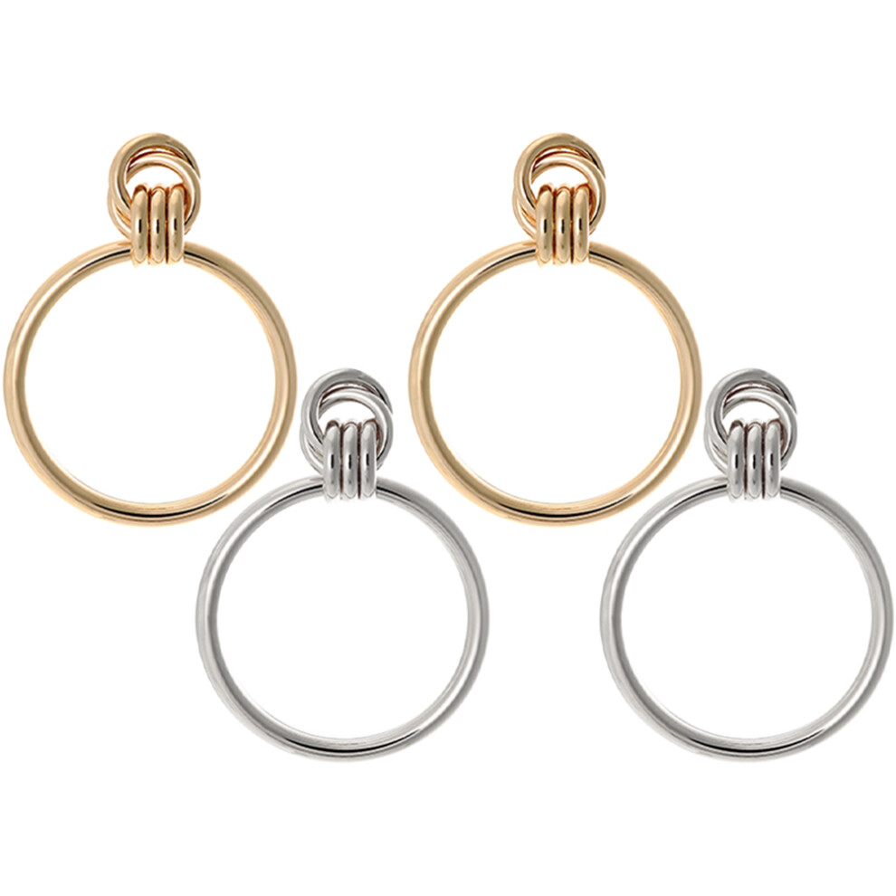 Photos - Earrings 8 Pairs Circle Dangle  Fashion Jewelry For Women