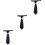 3Pcs Polyester Pre-Tie Necktie For Women Men Angel Charm 5