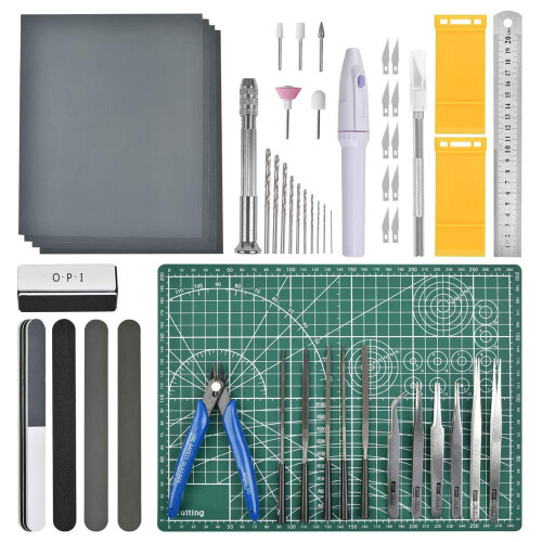 Professional 43 Pcs Gundam Model Tools Kit Hobby Building Tools Craft Set Gundam Modeler Basic Tools