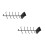 2Pcs Violin Bow Hanger Wall Mount For Erhu Bow Support Rack 9