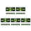 20 Pcs Glowing Exit Sticker Self Luminous Emergency Wall Safety Sign 7