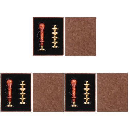3 Sets Diy Sealing Wax Seal Stamp For Wedding Invitations 1