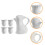 Conjunto De De Café Cerâmica Com Forma De Coelho E Xícaras 5