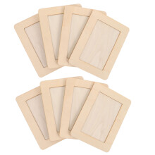 16 Pcs Unfinished Wooden Picture Frames 7.5X5.5 5.9X3.9 In Photos