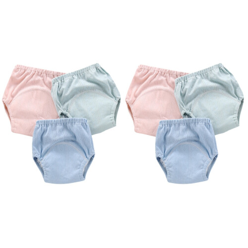 6 Pcs Baby Potty Training Pants 4 Layer Gauze Waterproof Reusable 1