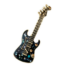 3Pcs Guitar Brooch Jewelry For Men Fashion Music Instrument Black