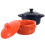 4 Pcs Double Handle Thickened Ceramic Food Bowls With Lid 3