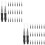 100 Pcs Eyebrow Brushes With Cap Lamination Mascara 8