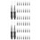 100 Pcs Eyebrow Brushes With Cap Lamination Mascara 7