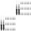 100 Pcs Eyebrow Brushes With Cap Lamination Mascara 5
