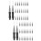 100 Pcs Eyebrow Brushes With Cap Lamination Mascara 9