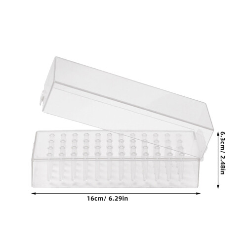 5Stk Maniküre Nagelbohrer Organizer Transparent Aufbewahrungsbox 2