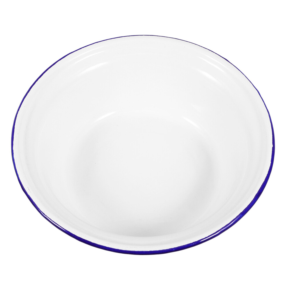 2Pcs Enamel Food Bowl Large Capacity Vintage Kitchen Basin-image-OPC-PKXKXFY-NEW