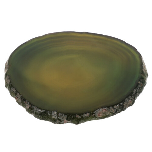 2Pcs Agate Stone Coaster Round Wine Cup Mat Natural Decor 1