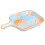 2Pcs Ceramic Grill Pan Nonstick With Handle For Home Use Orange 2