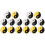 16 Pcs Silicone Tennis Racket Vibration Absorbers Damping Tools 4