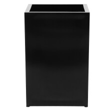 2Pièces Support Stylo Et Pinceaux Maquillage Acrylique Épuré Noir