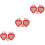 3Pcs Wooden Picture Frame With Double Heart Molding Decorative Display 7