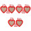 3Pcs Wooden Picture Frame With Double Heart Molding Decorative Display 5