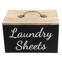 2Pcs Wood Dryer Sheet Holder Dispenser Box For Home Laundry Room