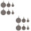 12 Pcs Outdoor Stainless Steel Training Targets 8